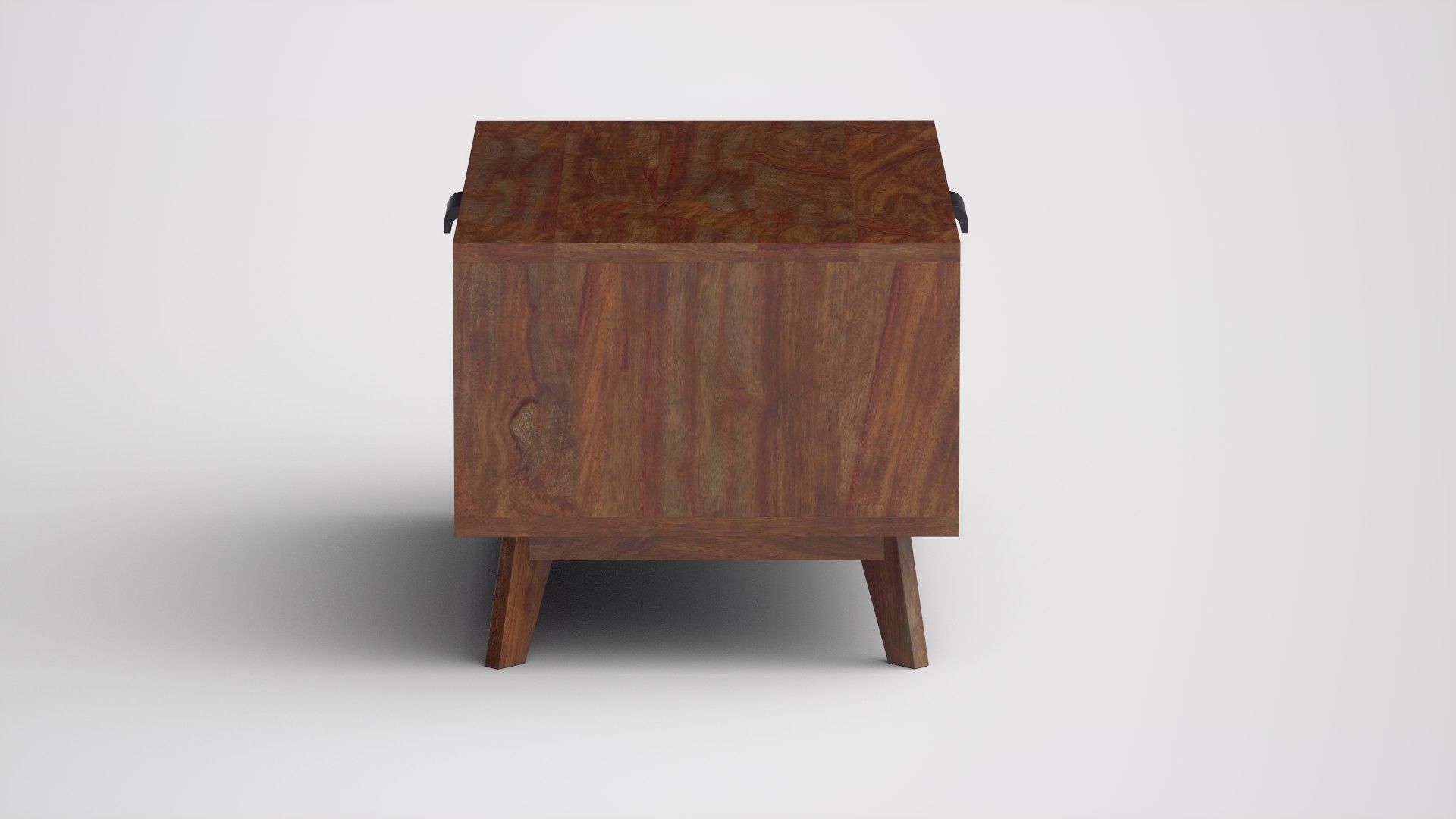 Monet Coffee Table Teak wood Low-poly 3D model_3