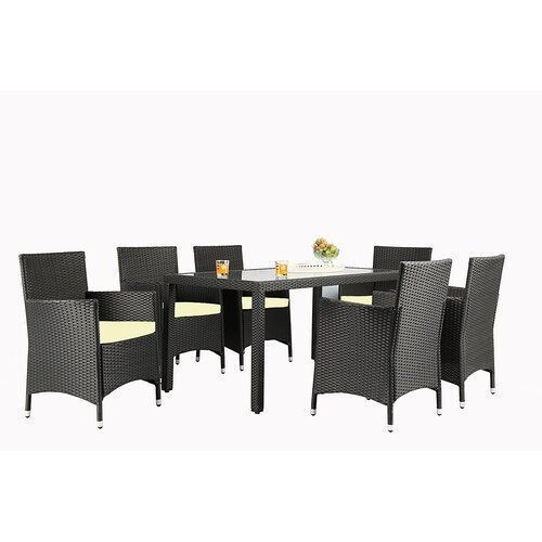 Bridgette Rectangular Long Dining Set 3D model_19