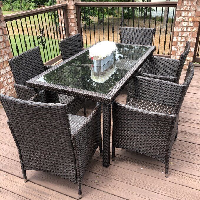 Bridgette Rectangular Long Dining Set 3D model_5