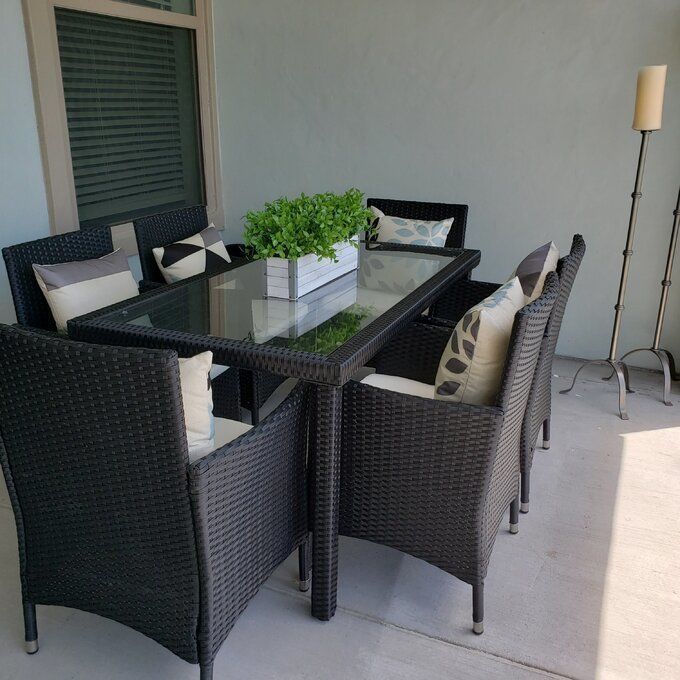 Bridgette Rectangular Long Dining Set 3D model_2