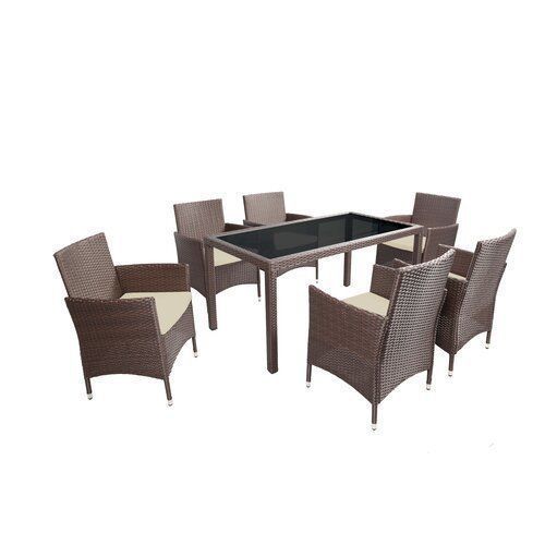 Bridgette Rectangular Long Dining Set 3D model_11