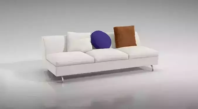 Cushioned Sofa Set With Pillows