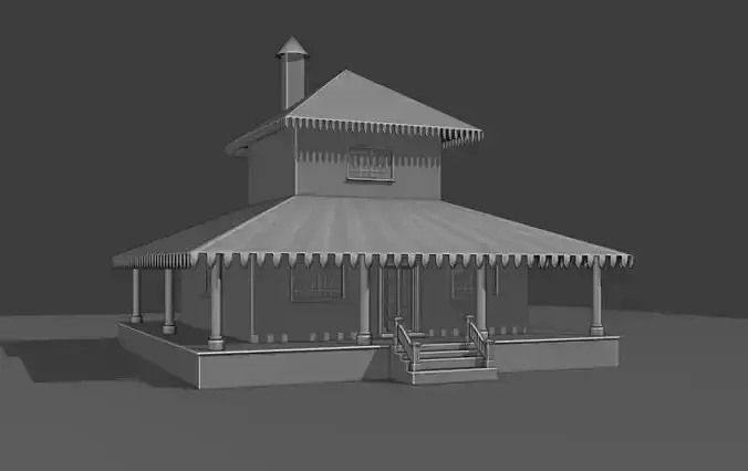 OLD HOUSE DESIGN 3D 3D model