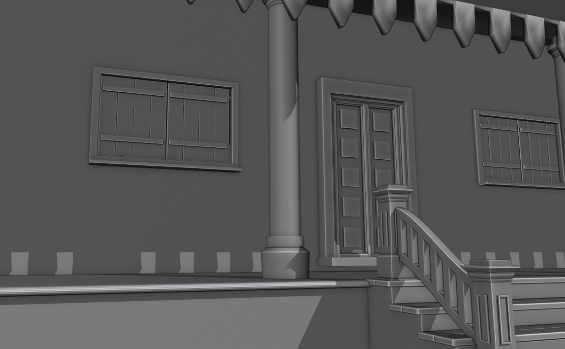 OLD HOUSE DESIGN 3D 3D model_2