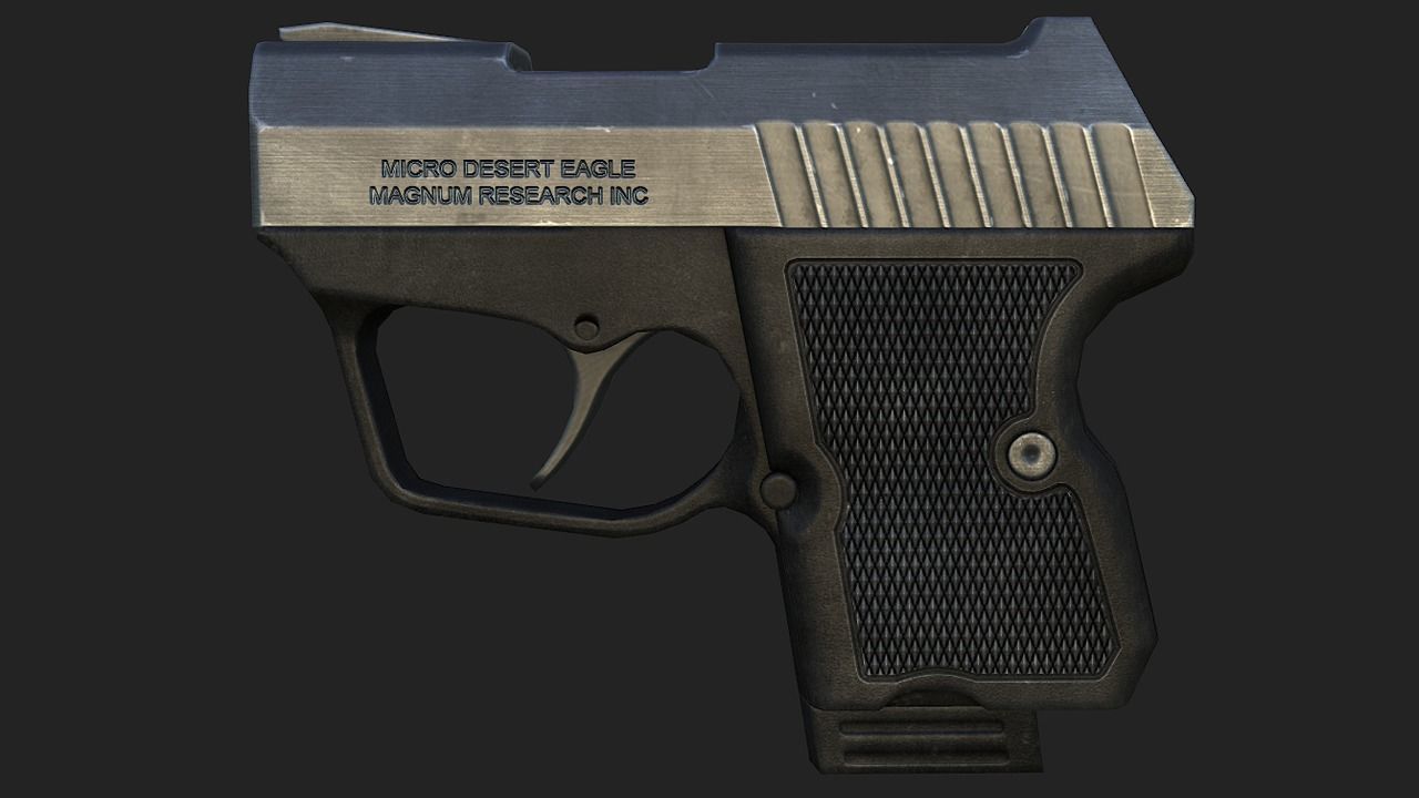 Micro Desert Eagle Low-poly 3D model_2