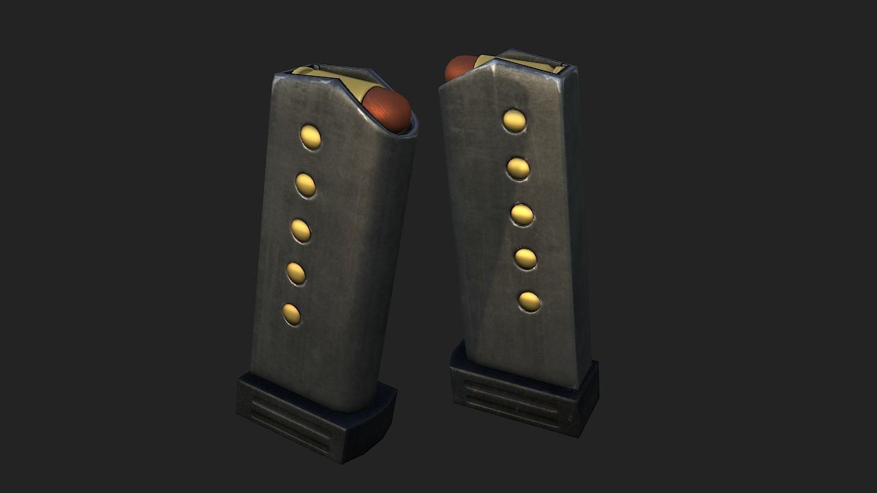 Micro Desert Eagle Low-poly 3D model_4