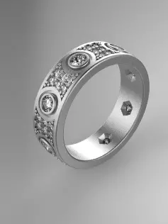 Ring 2 size 3D print model