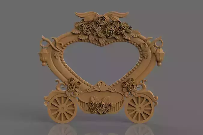 Pumpkin Carriage Photo Frame
