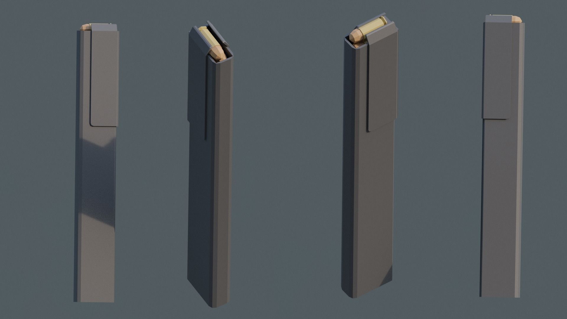 Grease Gun M3 - Low Poly Low-poly 3D model_4