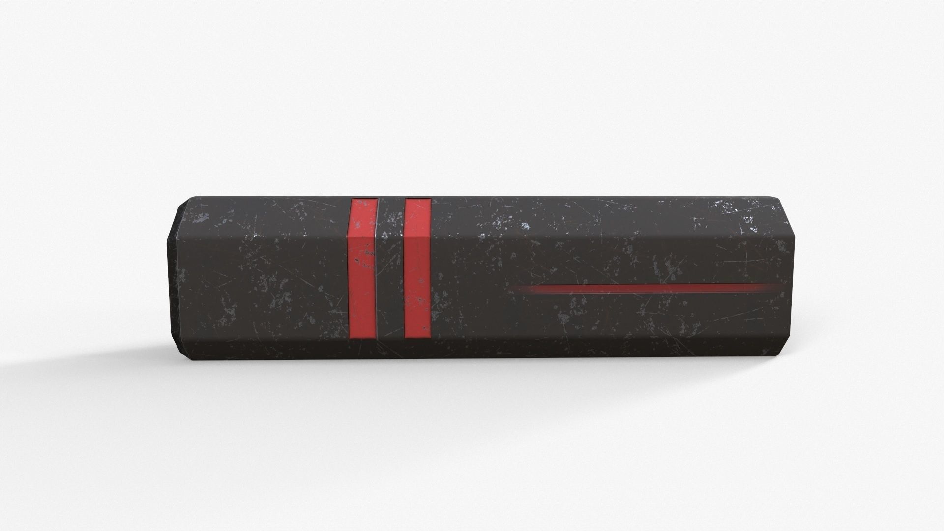 Silencer V3 Low-poly 3D model_11