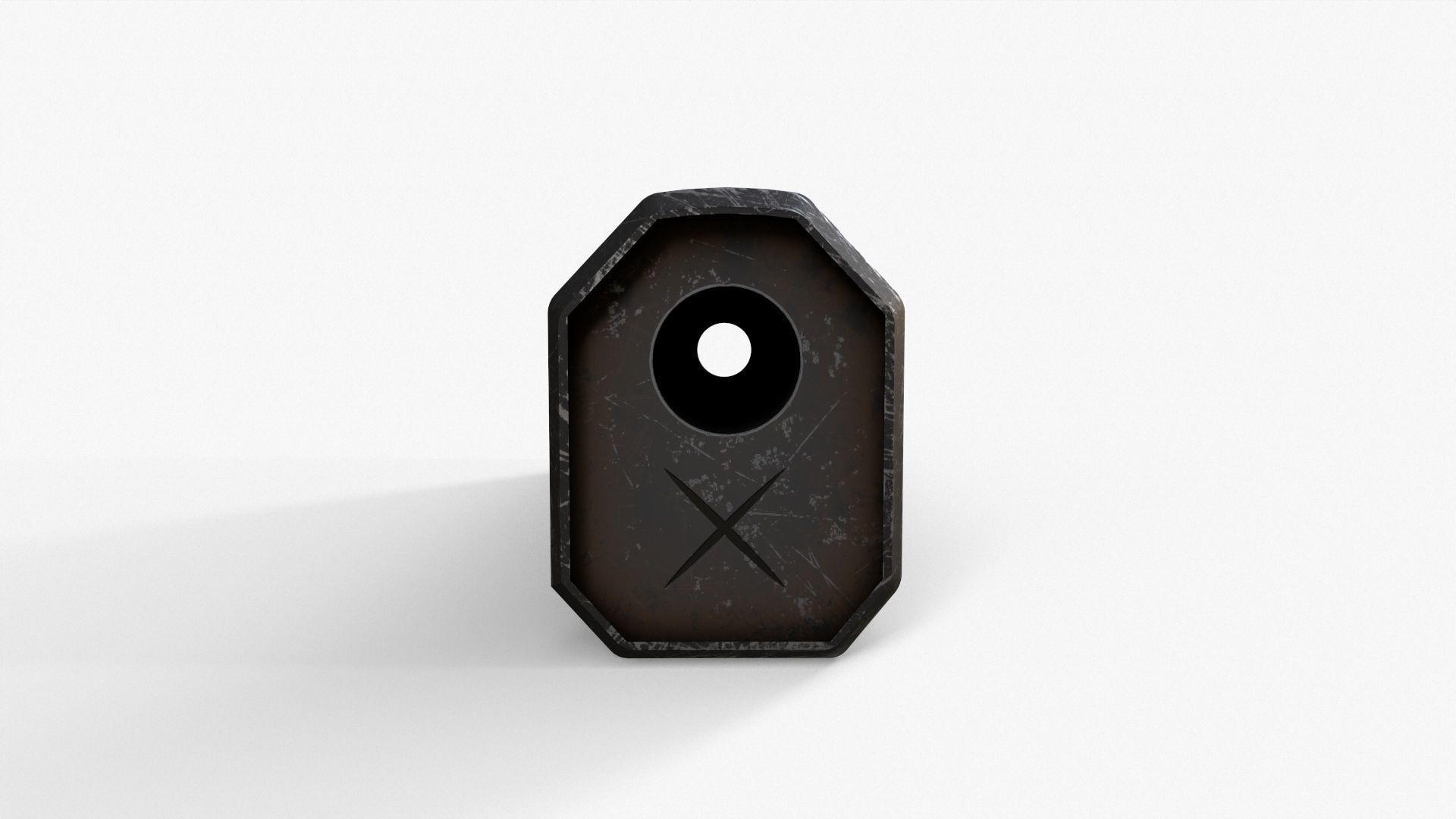 Silencer V3 Low-poly 3D model_5