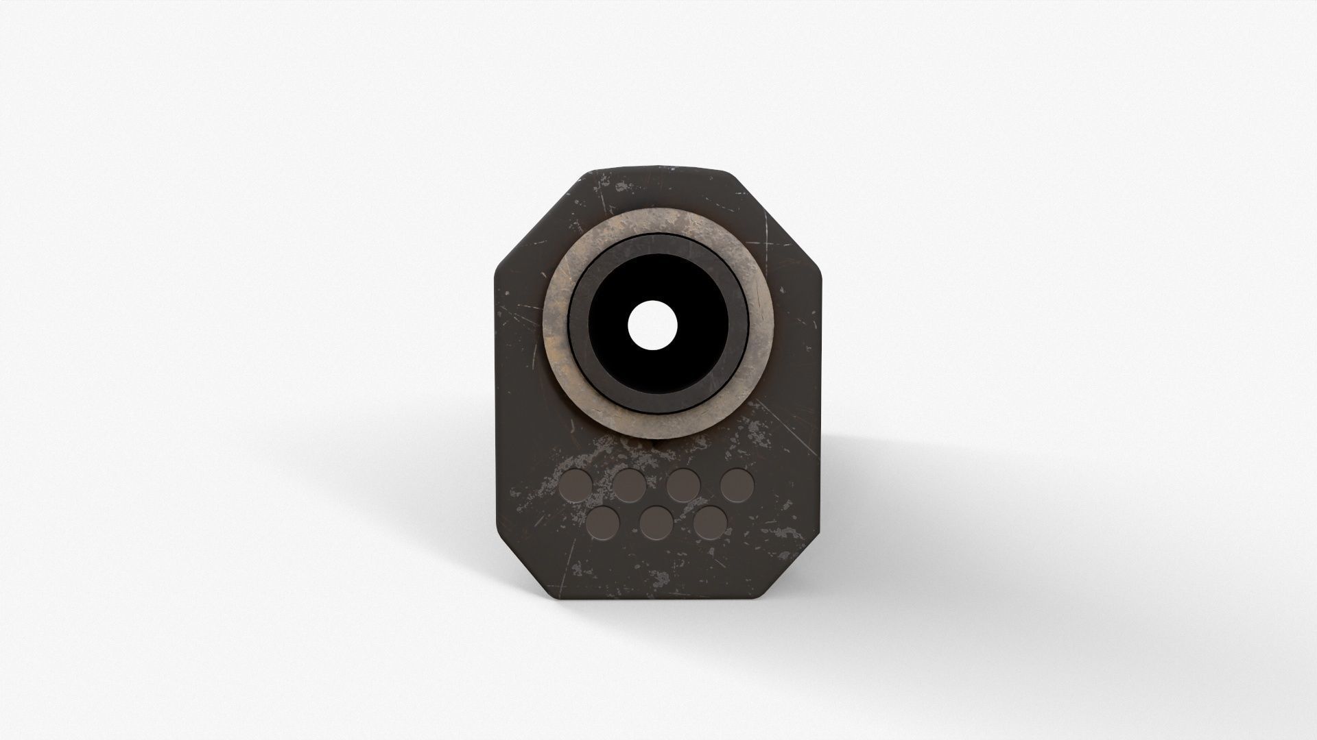 Silencer V3 Low-poly 3D model_9