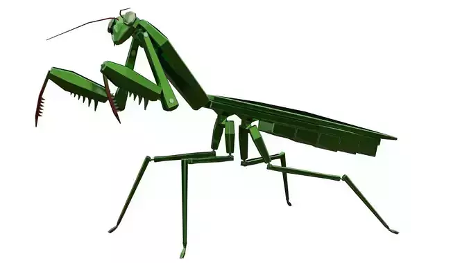 Mecha Mantis Low-poly 3D model