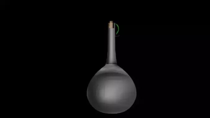Decorative glass bottle 3D print model