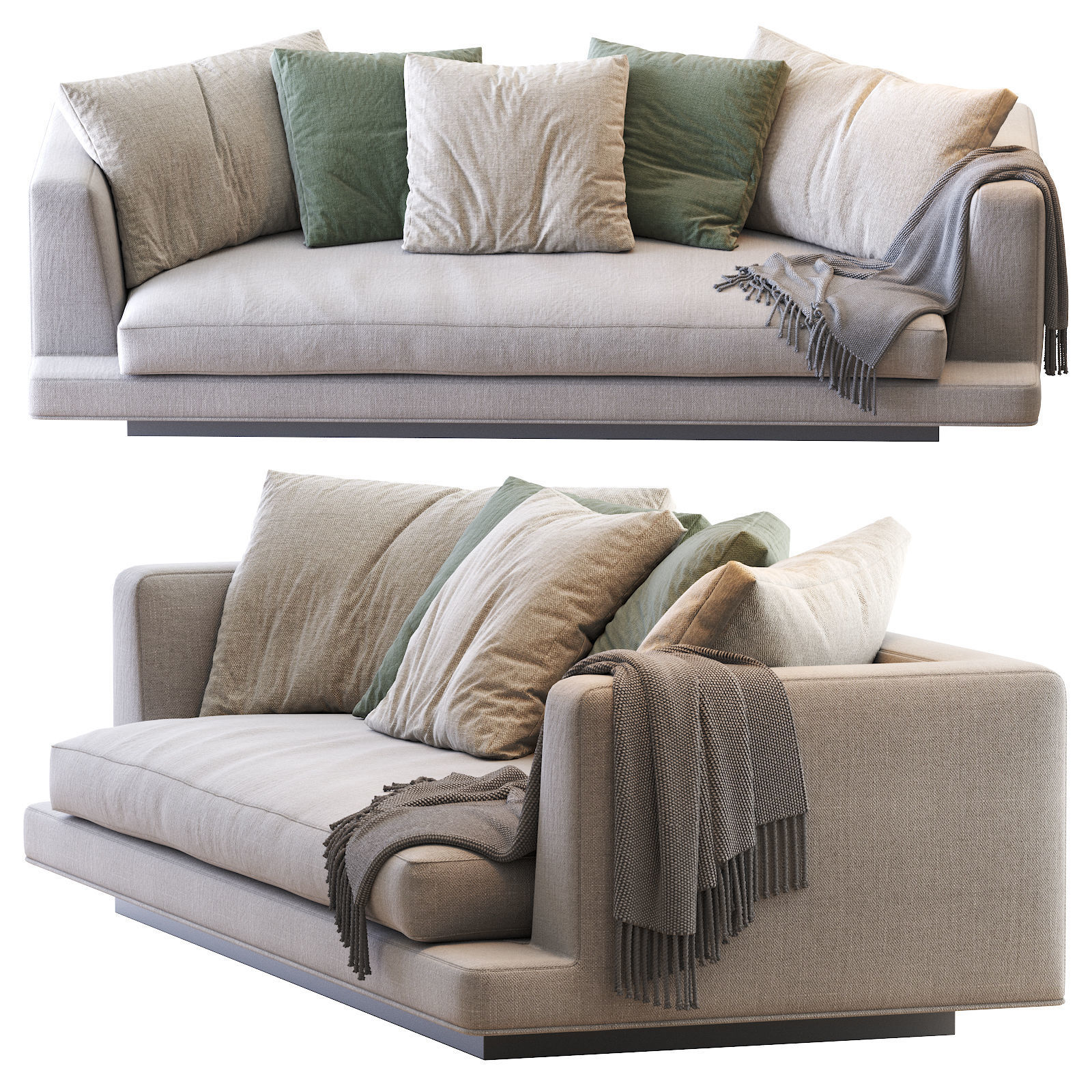 Aurae Maxalto Sofa 3D model_1