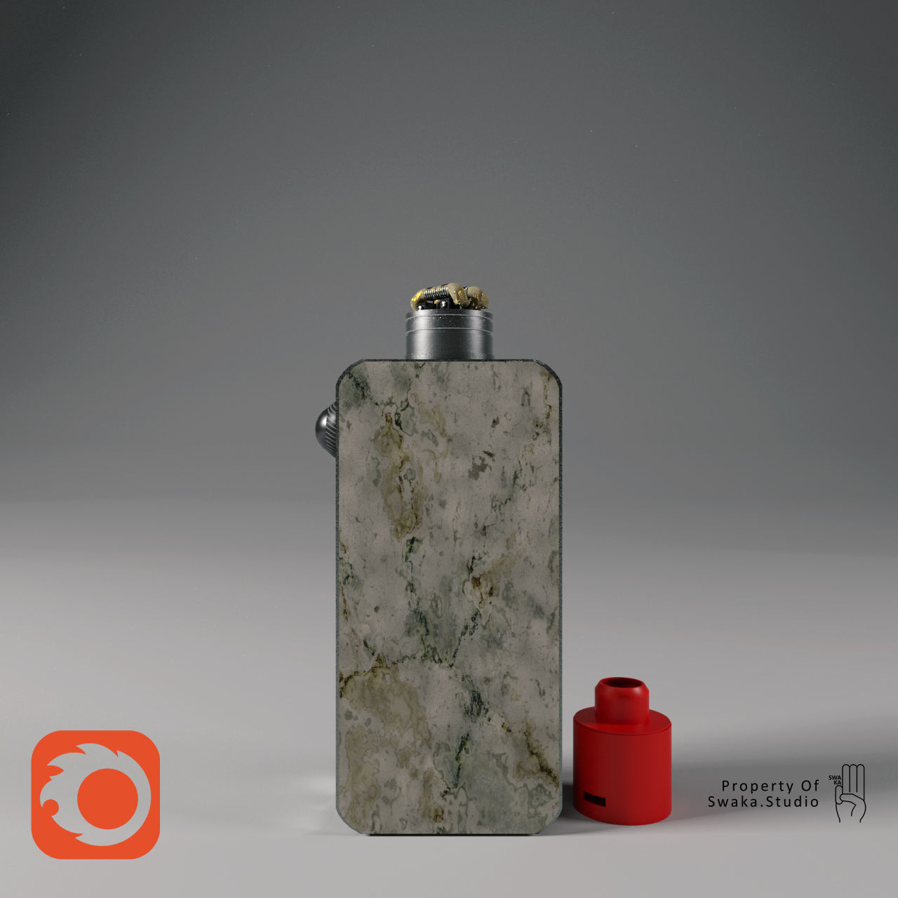 Mod and RDA Vape 3D model_2