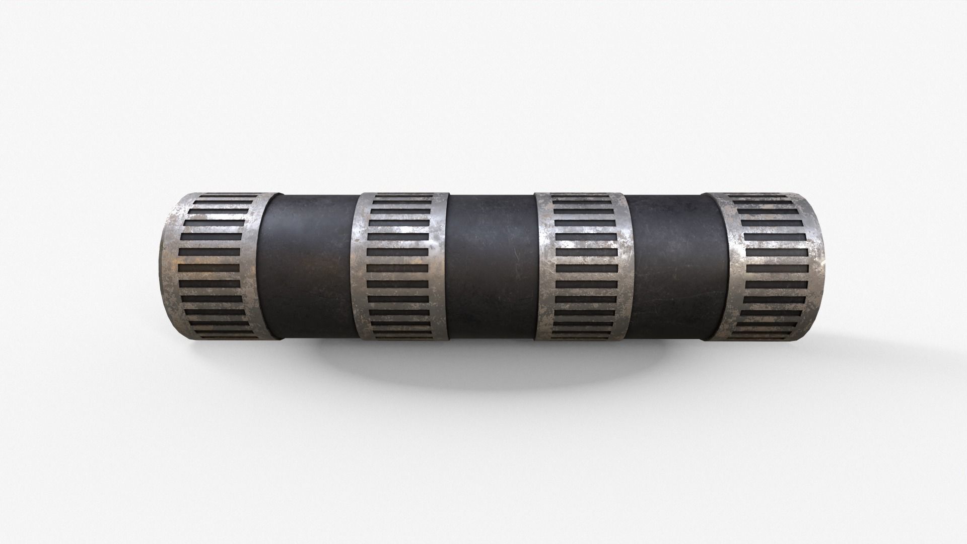 Silencer V4 Low-poly 3D model_5