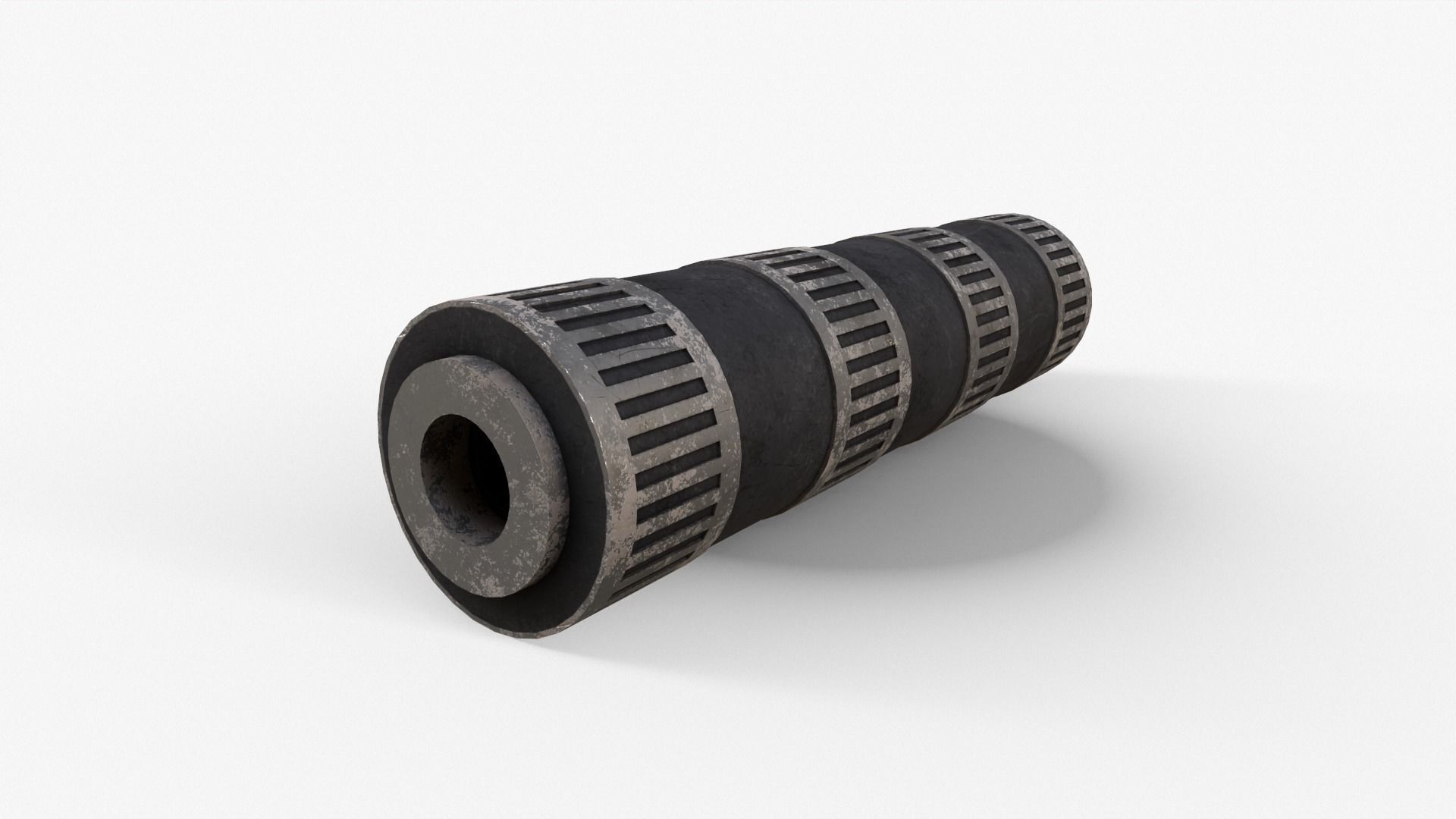 Silencer V4 Low-poly 3D model_2