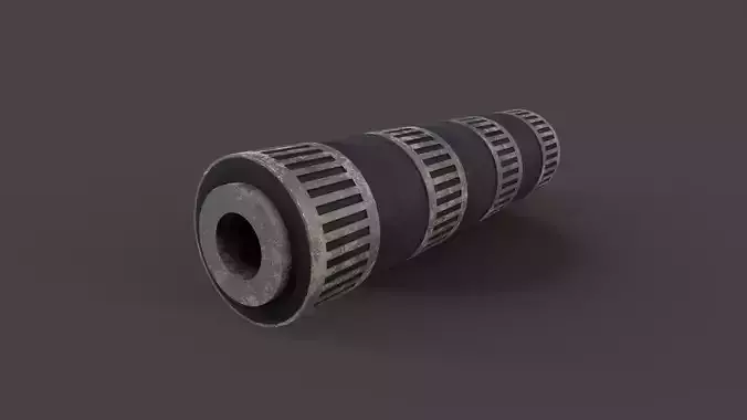 Silencer V4 Low-poly 3D model