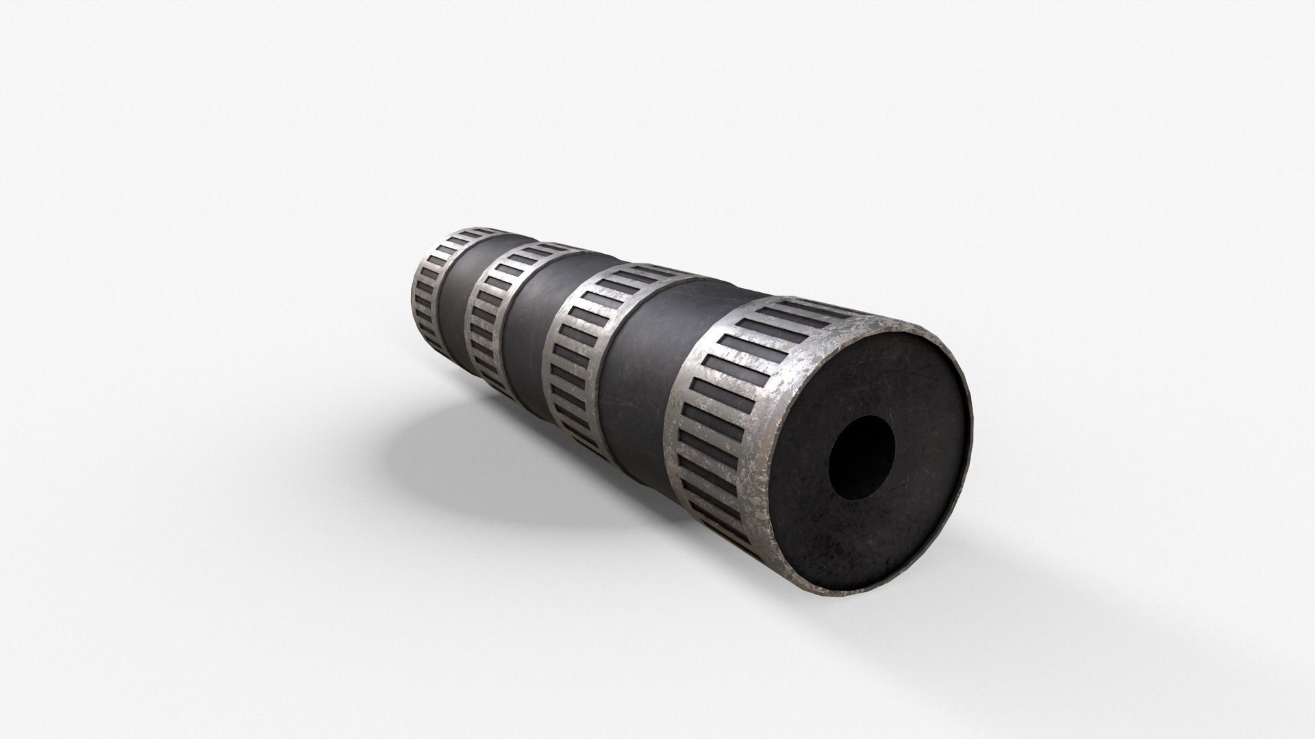 Silencer V4 Low-poly 3D model_7