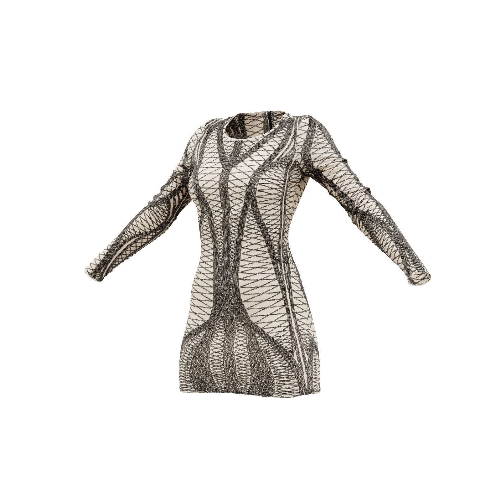 Arc Dress 3D model_8