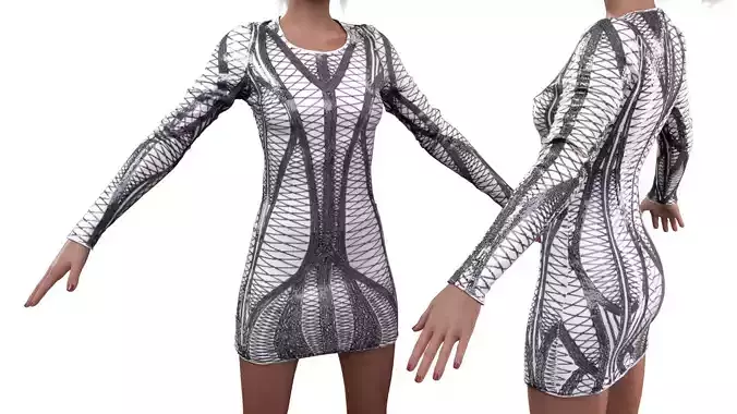 Arc Dress 3D model