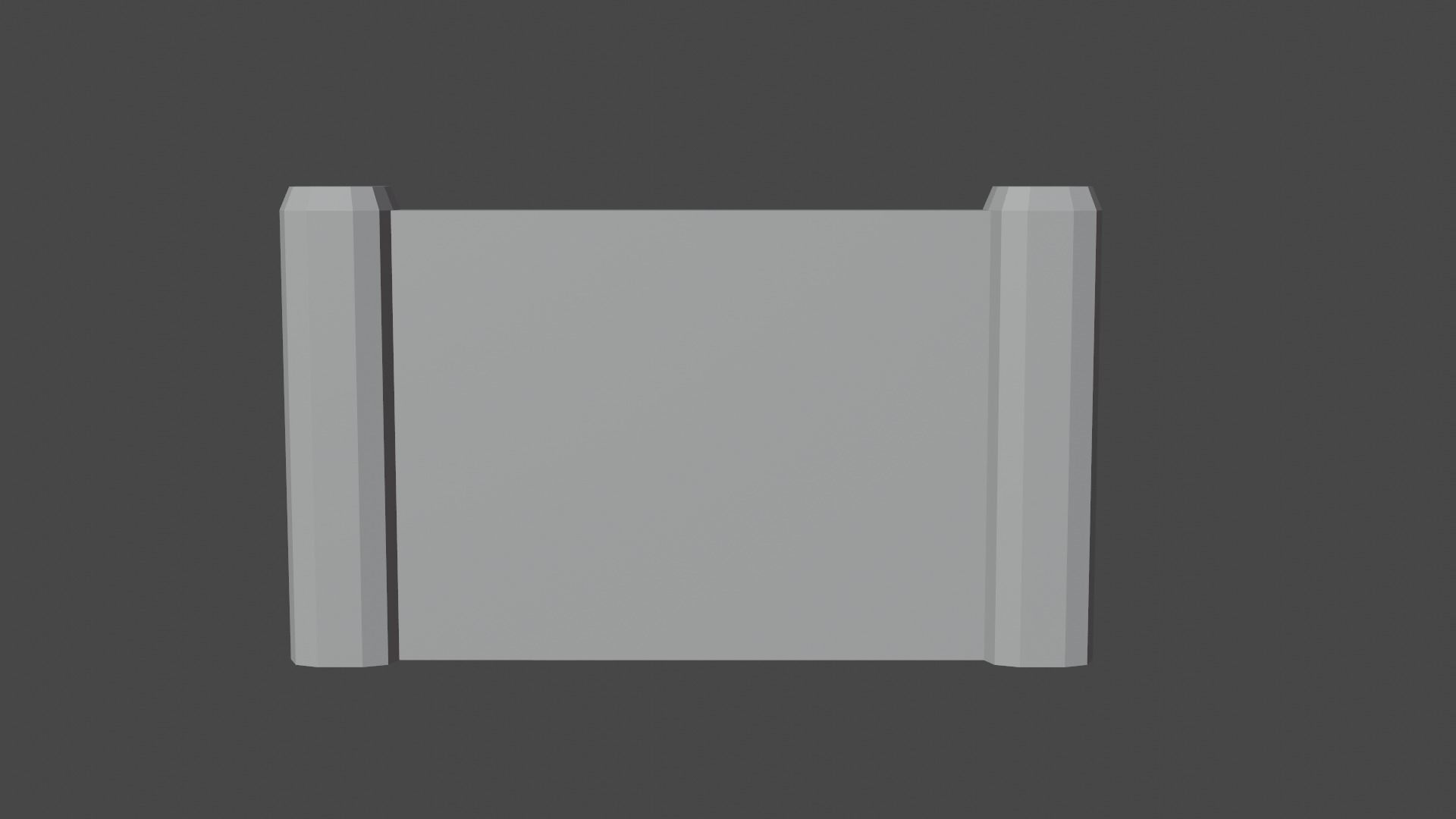 Free Game Ready PBR Textured Broken Wall Free 3D model_2