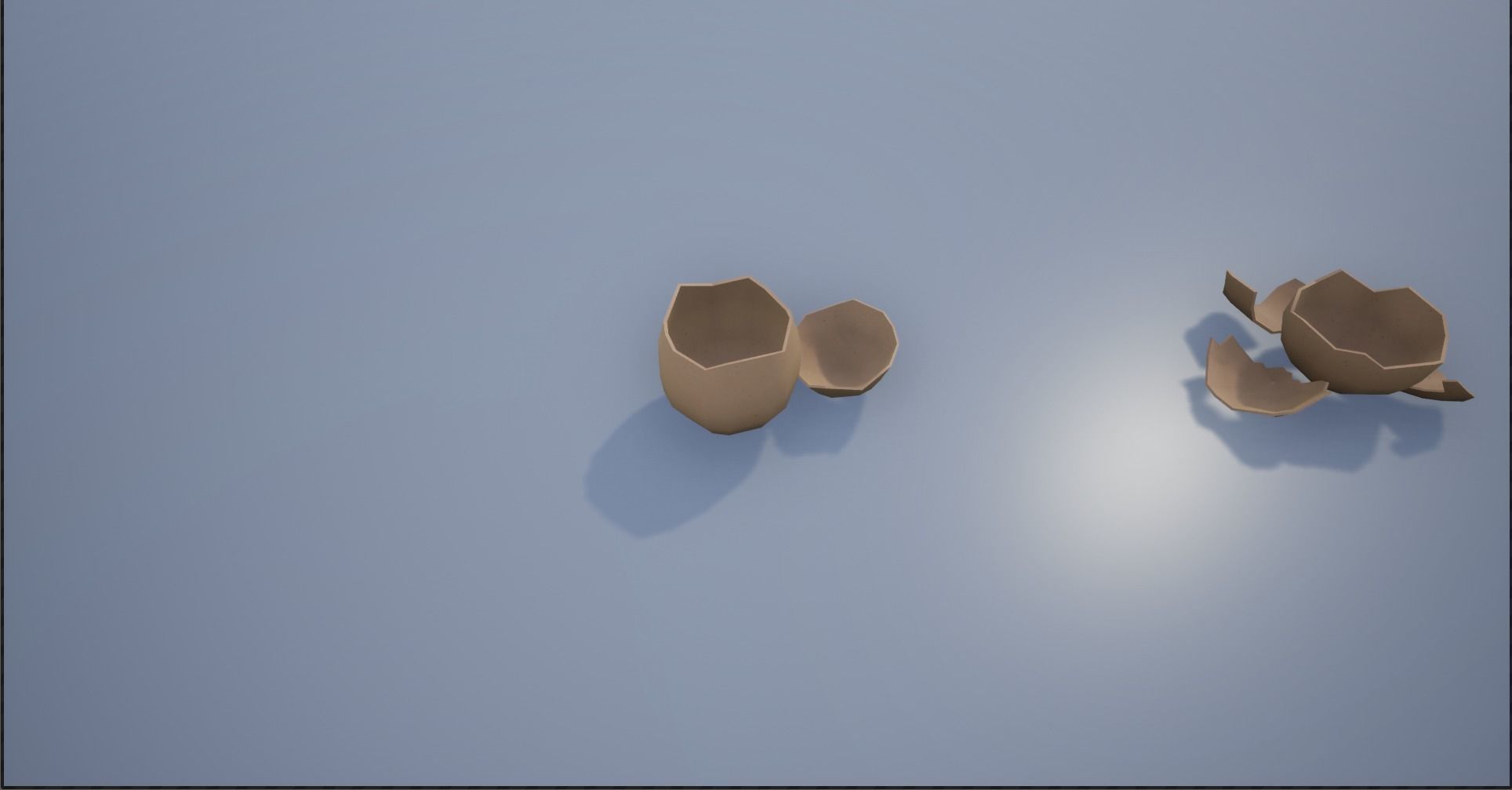 Birdnests and Eggs hatched and remains Low-poly 3D model_11