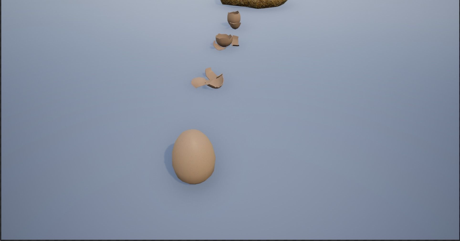 Birdnests and Eggs hatched and remains Low-poly 3D model_14