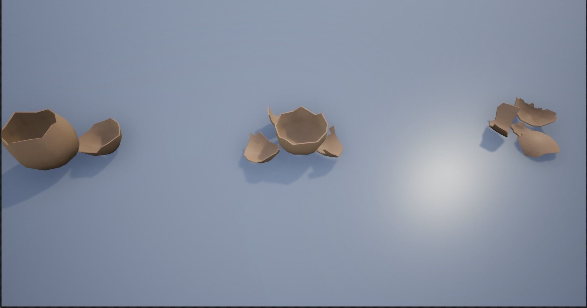Birdnests and Eggs hatched and remains Low-poly 3D model_12