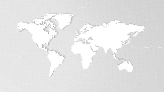 World Map  3D print model