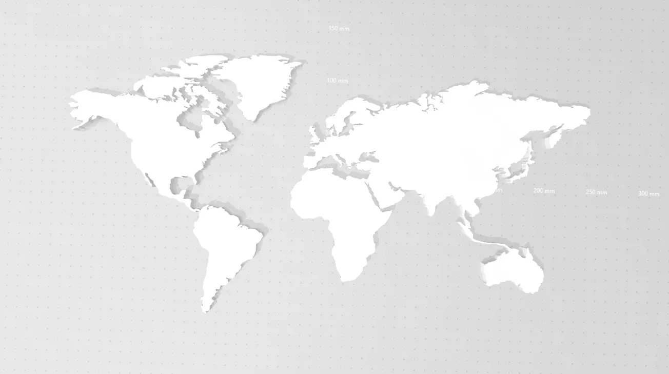 World Map  3D print model_0