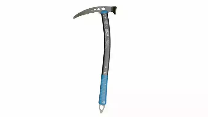 Ice-axe mountaineering axe with handle