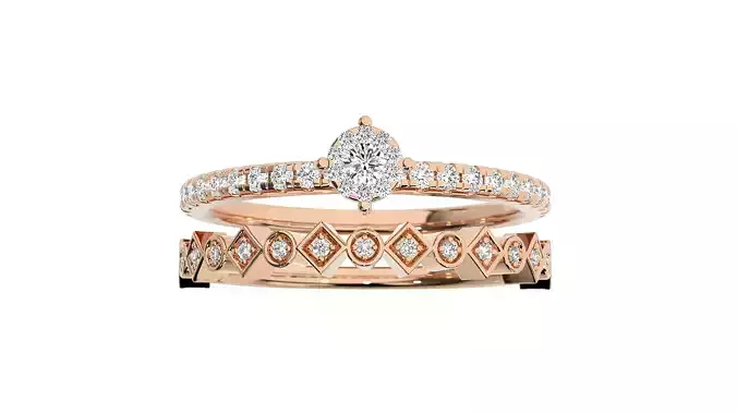 Women solitaire ring 3dm stl render detail 3D print model