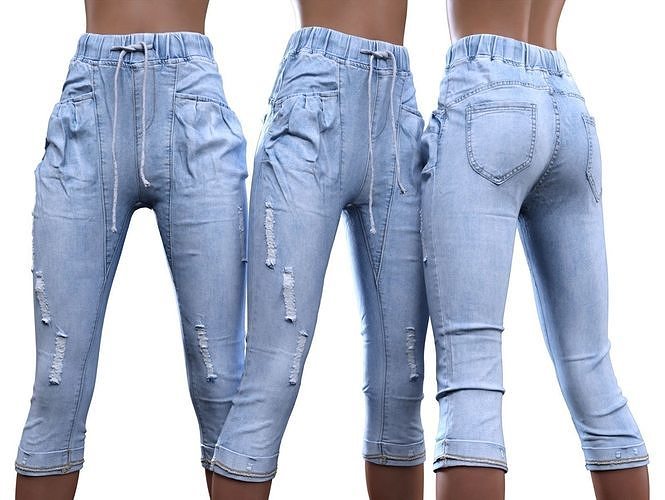 Baggy Jeans Trousers 3D model