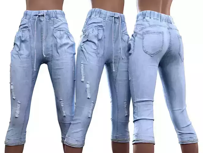 Baggy Jeans Trousers 3D model