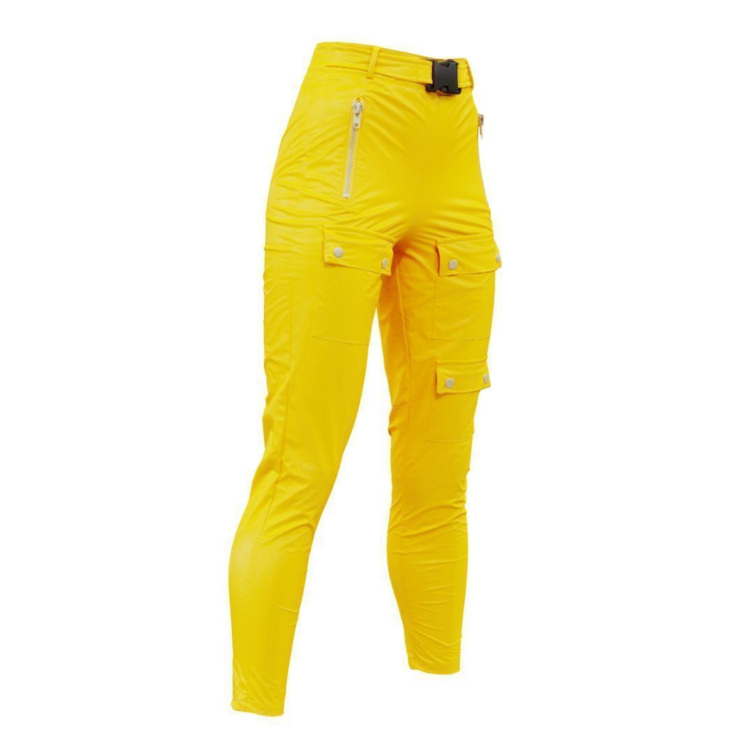 Bags And Zippers Vinyl Trousers 3D model_13