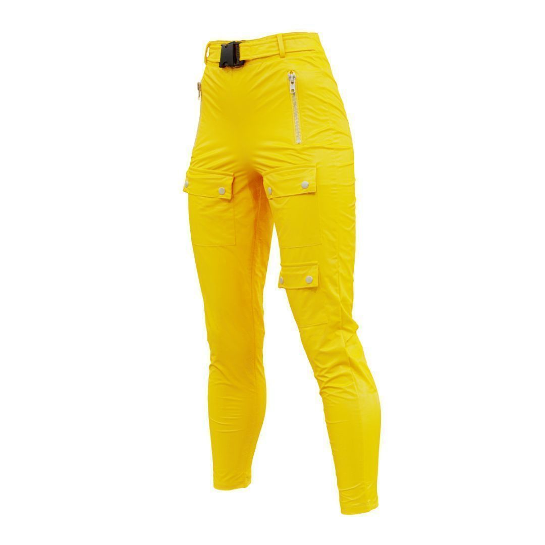 Bags And Zippers Vinyl Trousers 3D model_19