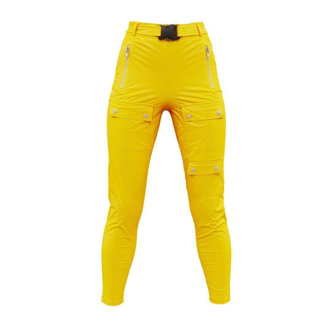 Bags And Zippers Vinyl Trousers 3D model_12