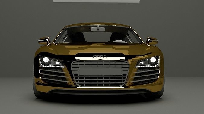 Audi R8 V10 Gold Edition 3D model