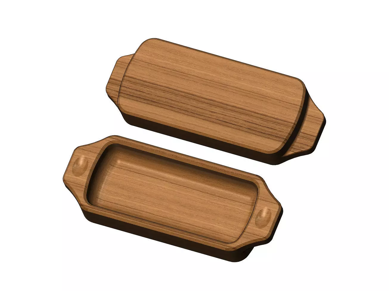 Slot shaped serving bowl 3D print model