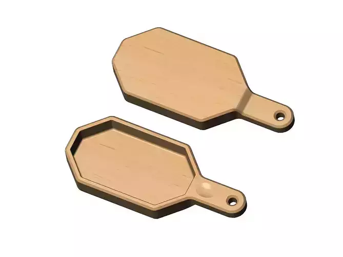 Hexagonal  serving bowl with handle  3D print model