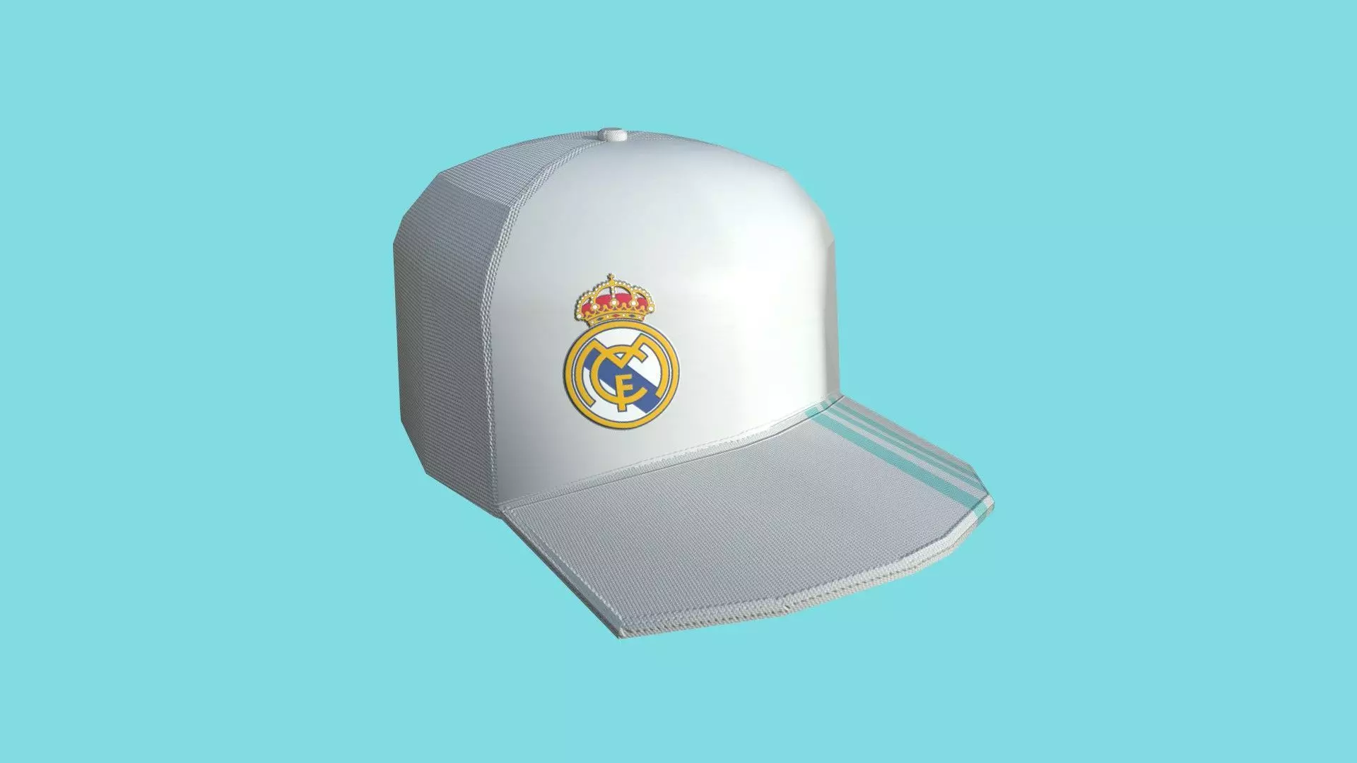 Real Madrid Cap - Soccer Hat - Character Costume Low-poly 3D model