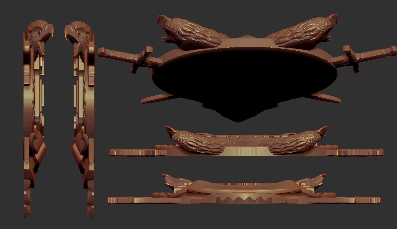 Harley Davidson Bas Relief stl model for cnc and 3d printer  3D print model_3