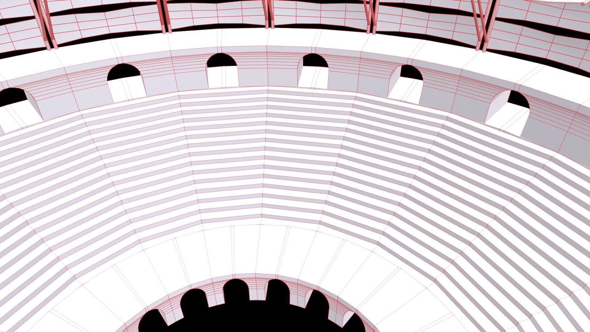 Arena Gladiators Low-poly 3D model_16