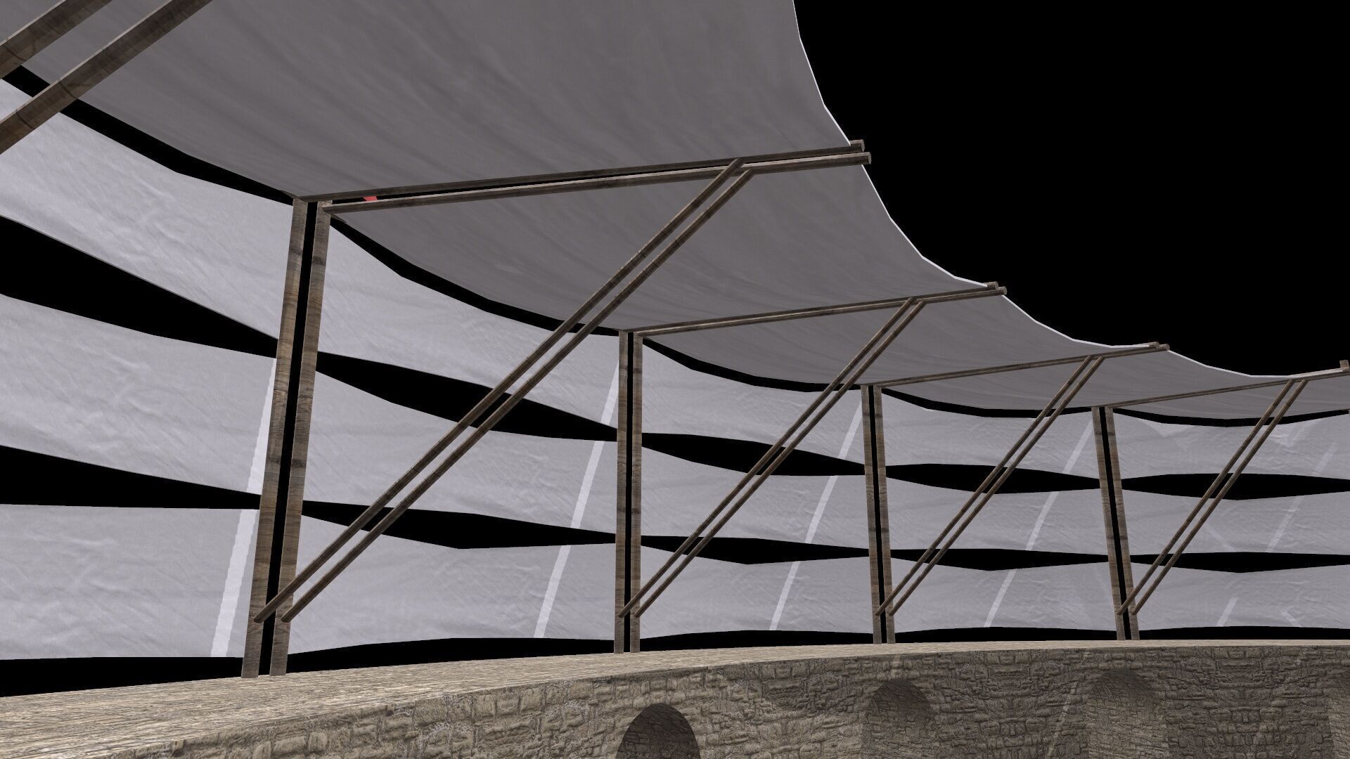 Arena Gladiators Low-poly 3D model_10