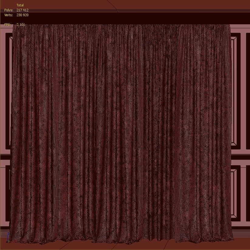 Curtain Set 176C 3D model_3