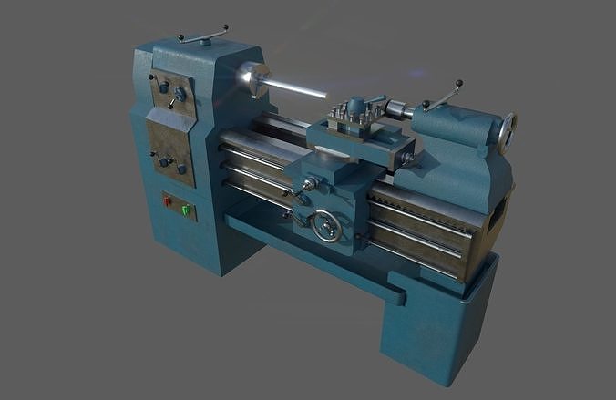 Lathe Low-poly 3D model