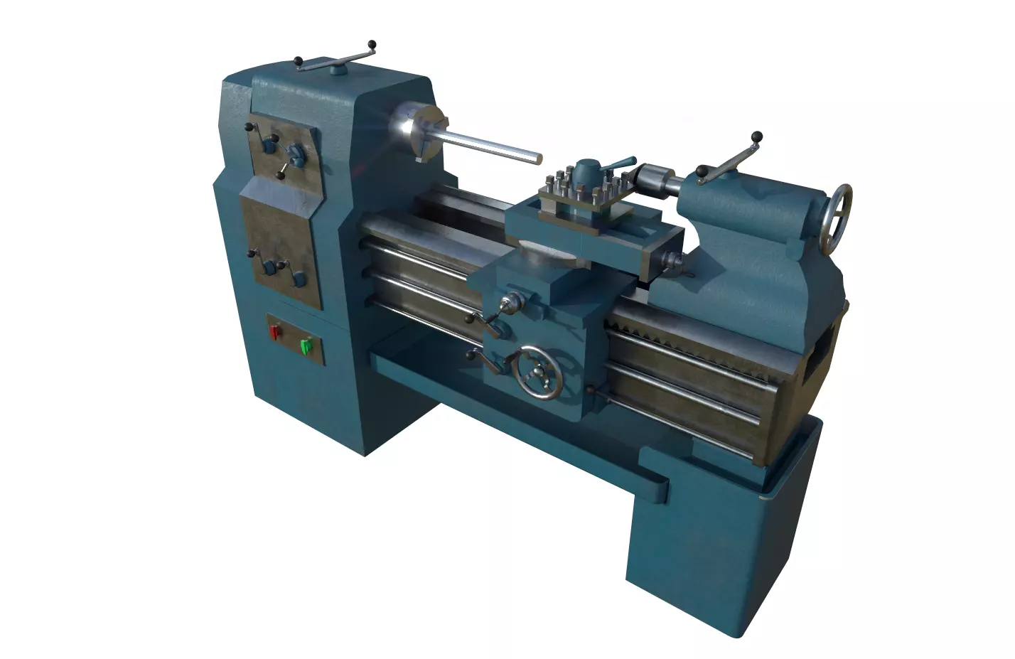 Lathe Low-poly 3D model