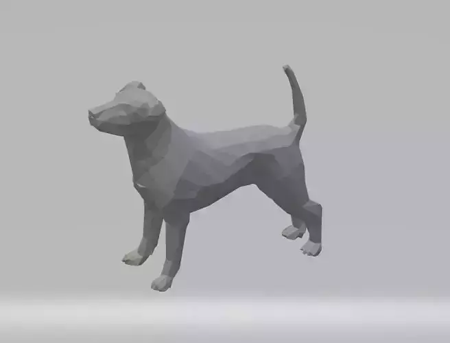 Jack Russel Low Poly